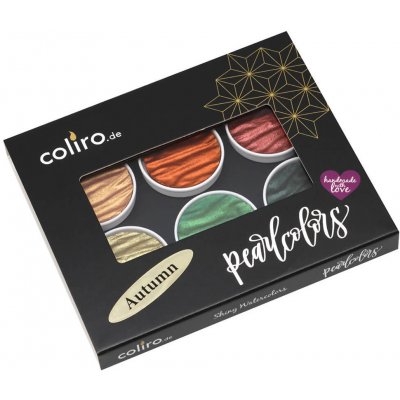 Akvarelové barvy Coliro Pearlcolor Autumn sada 6 ks – Hledejceny.cz