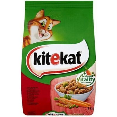 KITEKAT suché s hovězím masem a zeleninou 6 x 0,3 kg – Hledejceny.cz