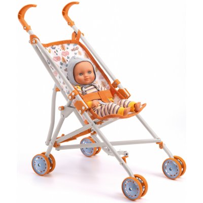 Djeco Dolls Walking Stoller Forest 54 cm – Zboží Mobilmania