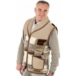 Ovčí Věci vlněná vesta šálová z ovčí vlny ANDES kárem -13-3 – Hledejceny.cz