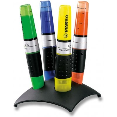 Stabilo Luminator 7104-2 4 ks deskset žlutá zelená modrá oranžová – Zbozi.Blesk.cz