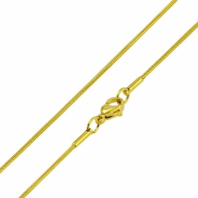 Šperky4U Zlacený ocelový řetízek hádě OPE1017-012-55 – Zboží Mobilmania