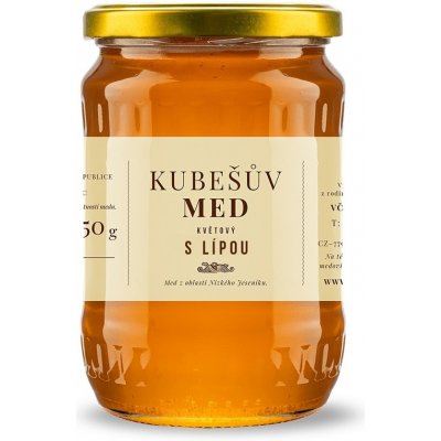 Kubešův med Med květový lipový 750 g – Zboží Dáma