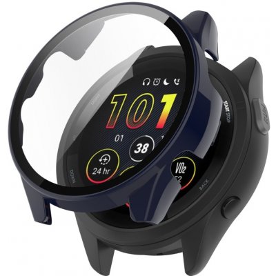 VSECHNONAMOBIL PC FULL COVER Plastový kryt se sklem Garmin Forerunner 265 modrý 57220 – Zboží Živě