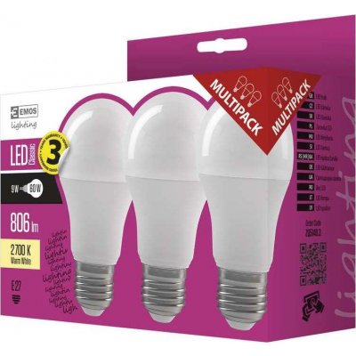 Emos lED žárovka Classic A60 E27 8,5 W 60 W 806 lm teplá bílá – Zbozi.Blesk.cz