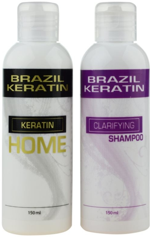 Brazil Keratin Home Clarifying čisticí šampon 150 ml + Brazil Keratin HOME Treatment 150 ml vlasová kúra pro narovnání vlasů 150 ml