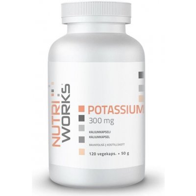 NutriWorks Potassium 300 mg 120 kapslí – Hledejceny.cz