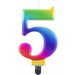 Godan Narozeninová svíčka na dort 5 duhová – Hledejceny.cz