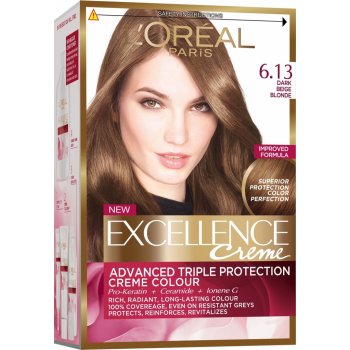 L'Oréal Excellence Creme 6.13 blond tmavá béžová