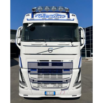 Přídavný spoiler pod nárazník lízátko pro VOLVO FH4 a FH5- hloubka 9 nebo 12 cm Výška 12 cm - 2 poziční světla Next Gen – Zboží Mobilmania