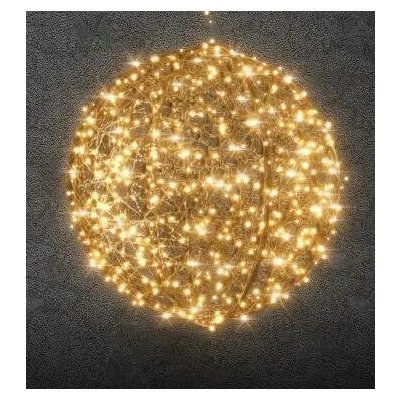 Easy Fix 3D LED světelná koule sklolaminát Ø 100 cm zlatá, teple bílá, 230 V – Hledejceny.cz