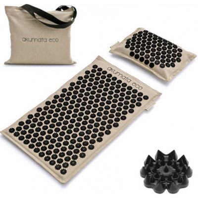 AKUMATA Akupresurní podložka ECO krémově-černá 72 x 40 cm – Zboží Dáma