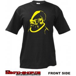 Teknoshop Monster tekno tričko s potiskem pánské žluté