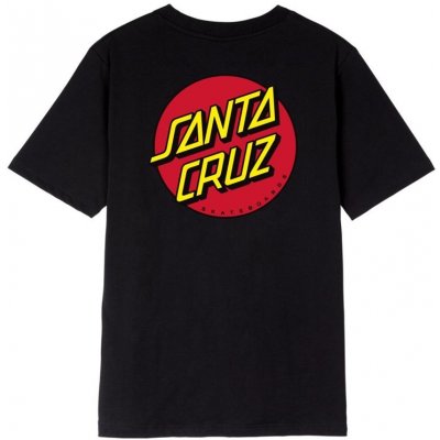 Santa Cruz triko Classic Dot Chest T-Shirt Black