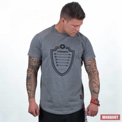 ThornFit ThornFit pánské tričko Arrow gray