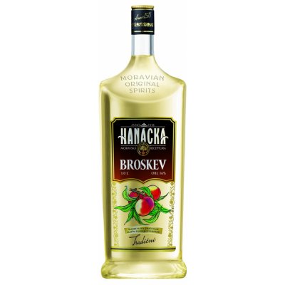 Hanácká Broskev 16% 1 l (holá láhev)