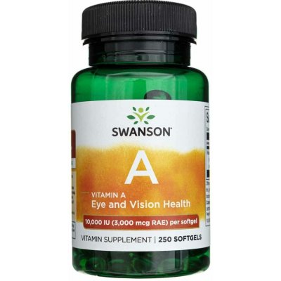 Swanson Vitamin A 10000 IU 250 softgels – Hledejceny.cz