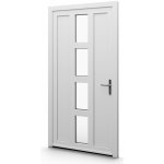 Aluplast jednokřídlové hlavní vchodové dveře bílé 36 Levé 95 x 200 cm – Hledejceny.cz