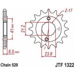 JT Sprockets JTF 1322-15 | Zboží Auto