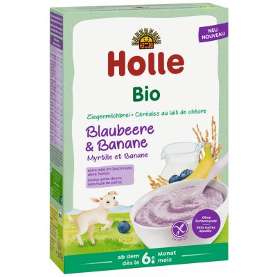 Holle bio kaše s kozím mlékem borůvkami a banánem 200 g – Zboží Dáma