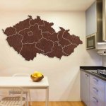 Dřevěná nástěnná mapa Česká republika | 14 dílků 4180 M002 – Zboží Mobilmania