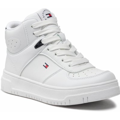 Tommy Hilfiger High Top Lace Up Sneaker T3X9 32483 1355 M Bílá – Zboží Mobilmania