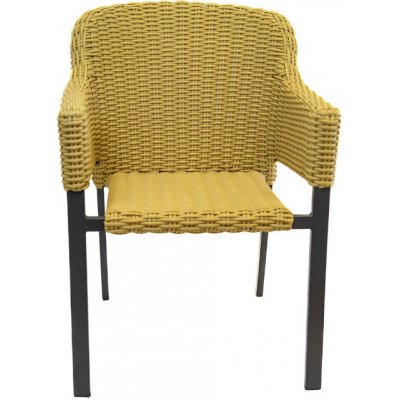 Hartman Cairo zahradní ratanové křeslo s potahem žlutá – Zboží Dáma