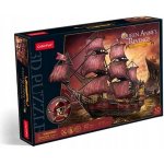CUBICFUN 3D puzzle Plachetnice Queen Anne's Revenge 391 ks – Zboží Dáma