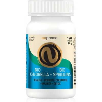 NUPREME Chlorella + Spirulina 120 tablet
