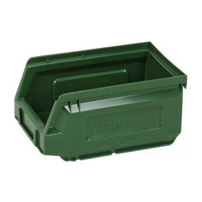 Manutan Plastový box 8,3 x 10,3 x 16,5 cm, zelený