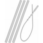 Minikoioi Powder Grey Brčko silikonové 3 ks s kartáčkem – Zboží Dáma