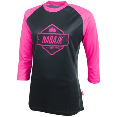 Nabajk Ancze youth girls 3/4 sleeve black/pink