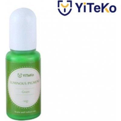 YiTeKo Svítící pigment do pryskyřice 12 zelená 10 ml