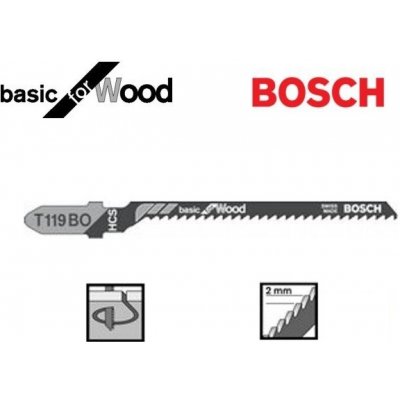 Bosch Accessories Pilový plátek do kmitací pily T 119 BO - Basic for Wood 2608630310 Sägeblatt – Zboží Mobilmania