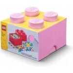 LEGO® Úložný box 25 x 25 x 18 cm světle růžová – Sleviste.cz