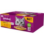 Whiskas Drůbeží hody kuře kachna drůbež krůta v želé 80 x 85 g – Sleviste.cz