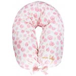 enie baby Kojící polštář SATINE pink leaves – Zboží Dáma
