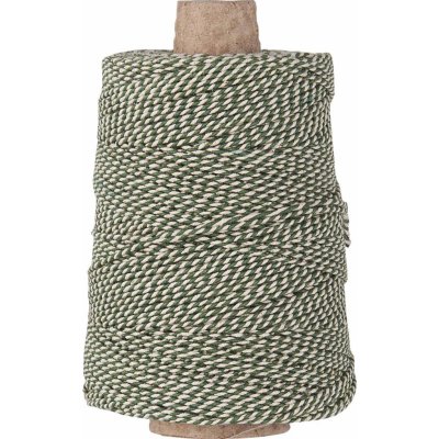 IB LAURSEN Bavlněný provázek String Green/White 10 m, zelená barva, textil – Zboží Mobilmania