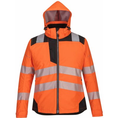 Portwest HI-VIS PW382 Dámská zimní reflexní bunda voděodolná HV oranžová/černá L