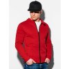 Pánská mikina Ombre Clothing na zip Matteo červená B1071