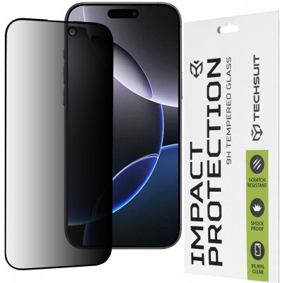 Techsuit ochranné sklo 111D Privacy Full Glue iPhone 16 Pro Max černé 153078 – Zboží Živě