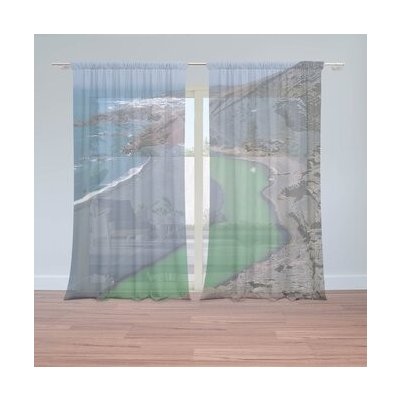 Sablio Záclony Černé pobřeží: 2ks 150x250cm – Hledejceny.cz