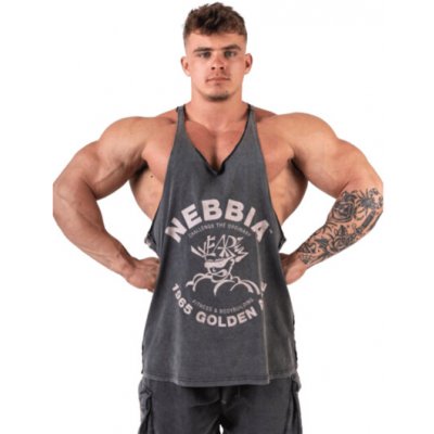 Nebbia Washed muscle back stringer Golden Age 791 – Zbozi.Blesk.cz