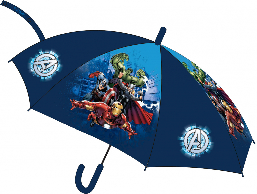 Avengers Marvel deštník dětský modrý od 219 Kč - Heureka.cz