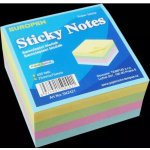 Samolepící bloček pastel 75 x 75 MIX barev 400l kostka – Hledejceny.cz