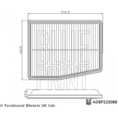 Vzduchový filtr BLUE PRINT ADBP220088 – Hledejceny.cz