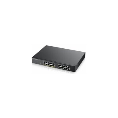 Zyxel GS1900-24EP 24-port Gigabit Smart Managed PoE Switch, 24x gigabit RJ45 (z toho 12x PoE), PoE budget 130W – Zboží Živě