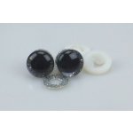 Pro Háčkování Oči bezpečnostní třpytivé stříbrné, 12 mm – Hledejceny.cz