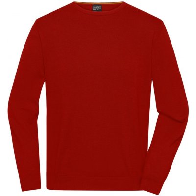 James & Nicholson lehký pánský pletený svetr JN1314 červená – Zboží Mobilmania