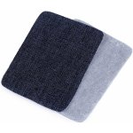 Stoklasa Klasická nažehlovací záplata modrá jeans RIFLOVÁ, textilní bavlněná 740371/2, jednobarevná modrá jeans, 5,3x7,9cm, 10 kusů v balení – Zboží Mobilmania